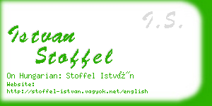 istvan stoffel business card